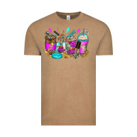 Vintage Coffee hair hustler coffee cups Vintage Tee - Zillion Design Studio