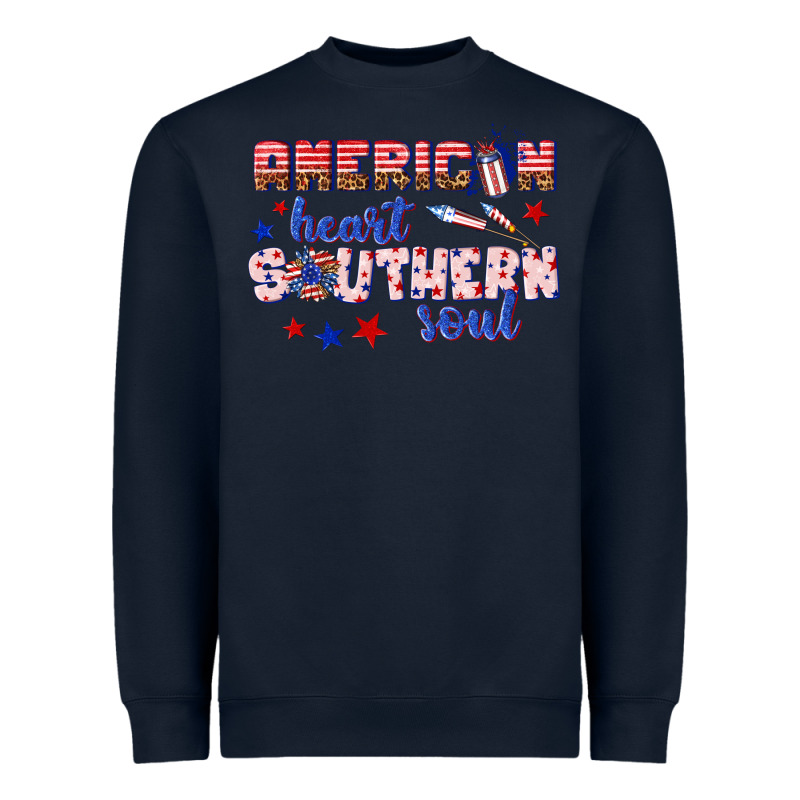 American Heart Southern Soul Heavyweight Sweatshirt by texasbilliewilder | Teevron