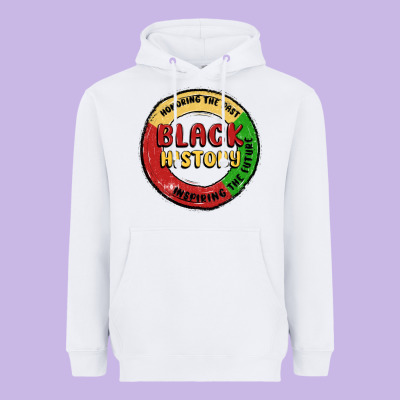 Honoring The Past Inspiring Future Heavyweight Hoodie Designed By Maliassmallbusiness