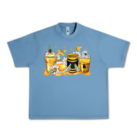 Pebble Blue bumble bee coffee cups Urban Heavy Tee - Zillion Design Studio