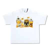 White bumble bee coffee cups Urban Heavy Tee - Zillion Design Studio