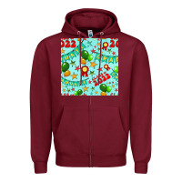 Burgundy class of 2022 graduation seamless pattern Zipper Hoodie - BundleAndBundleShop