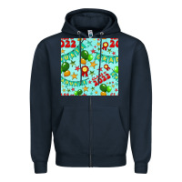 Navy class of 2022 graduation seamless pattern Zipper Hoodie - BundleAndBundleShop