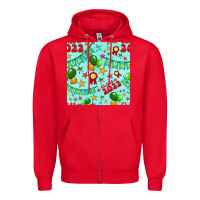 Red class of 2022 graduation seamless pattern Zipper Hoodie - BundleAndBundleShop