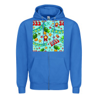 True Royal class of 2022 graduation seamless pattern Zipper Hoodie - BundleAndBundleShop