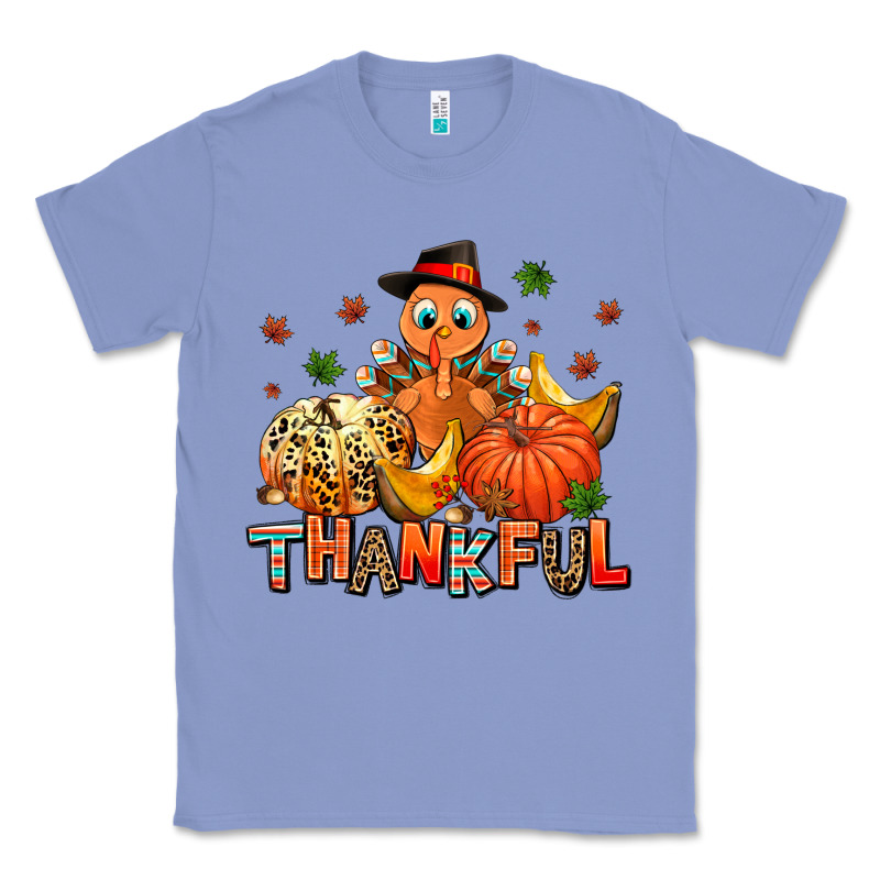 Thankful Pumpkins And Turkey Classic Tee by AdoDesignShop | Teevron