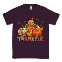 Plum thankful pumpkins and turkey Classic Tee - AdoDesignShop