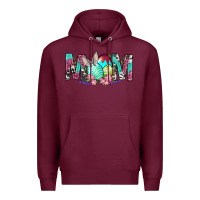 Burgundy Western Mom With Easter Premium Hoodie - BundleAndBundleShop