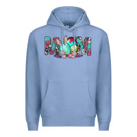 Colony Blue Western Mom With Easter Premium Hoodie - BundleAndBundleShop