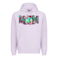 Lilac Western Mom With Easter Premium Hoodie - BundleAndBundleShop