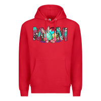 Red Western Mom With Easter Premium Hoodie - BundleAndBundleShop