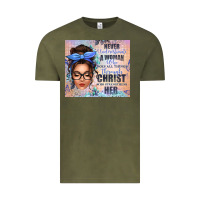 Vintage Olive never underestimate a woman who does all things th Vintage Tee - texasbilliewilder