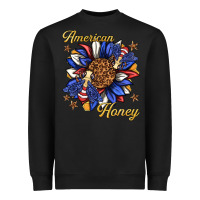 Black American honey with bee Heavyweight Sweatshirt - texasbilliewilder