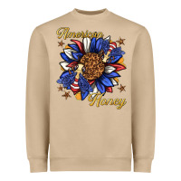 Mushroom American honey with bee Heavyweight Sweatshirt - texasbilliewilder