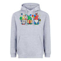 Heather Grey autism gnome Heavyweight Hoodie - MaliasSmallBusiness