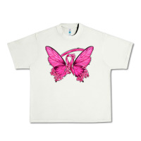 Breast Cancer Butterfly Urban Heavy Tee | Teevron