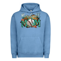Pigment Pebble Blue Baseboll Mom Urban Hoodie - Bettercallsaul