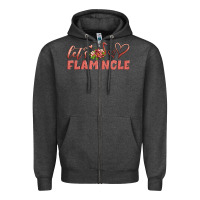 Charcoal Heather let's flamingle Zipper Hoodie - Artiststas