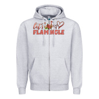 Heather Grey let's flamingle Zipper Hoodie - Artiststas