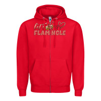 Red let's flamingle Zipper Hoodie - Artiststas