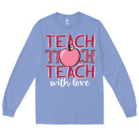 Colony Blue teach with love Long Sleeve Tee - JahusDesignShop