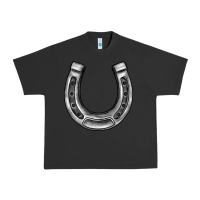 Pigment Black horseshoe Urban Heavy Tee - BarkalooDesign