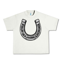 Pistachio horseshoe Urban Heavy Tee - BarkalooDesign