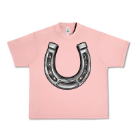 Salmon horseshoe Urban Heavy Tee - BarkalooDesign
