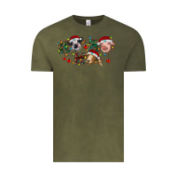 Vintage Olive hohoho farm animals Vintage Tee - RanaPortraitStore