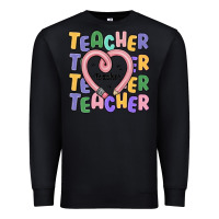 Black teacher and pencil heart Premium Sweatshirt - MaliasSmallBusiness