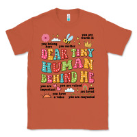 Copper customized teacher dear tiny human behind me back Classic Tee - JahusDesignShop
