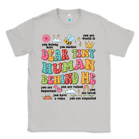 Moon Dust customized teacher dear tiny human behind me back Classic Tee - JahusDesignShop