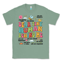 Sage customized teacher dear tiny human behind me back Classic Tee - JahusDesignShop