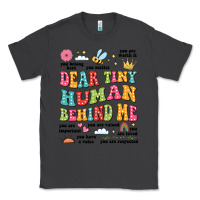 Smoke customized teacher dear tiny human behind me back Classic Tee - JahusDesignShop