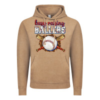 Vintage Coffee busy raising ballers baseball Vintage Hoodie - texasbilliewilder