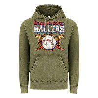 Vintage Olive busy raising ballers baseball Vintage Hoodie - texasbilliewilder