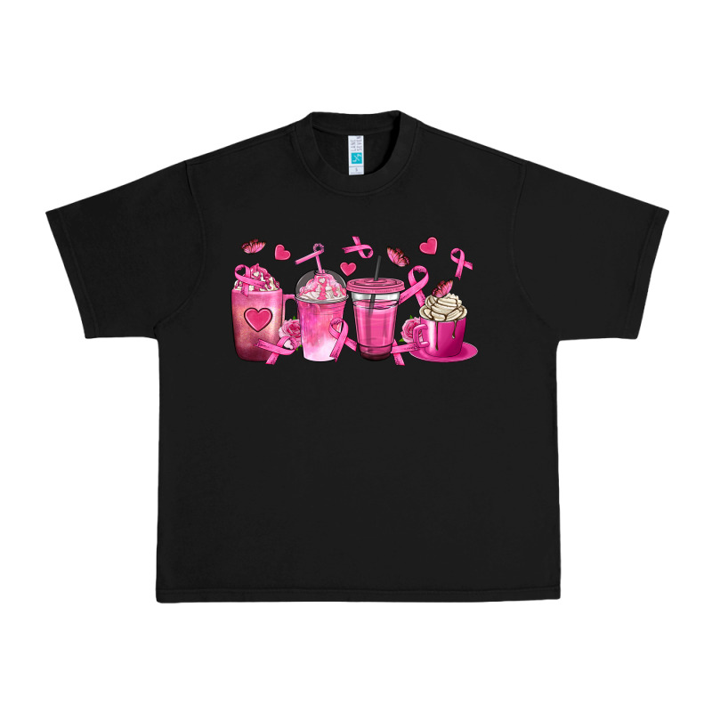 Breast Cancer Coffee Cups Urban Heavy Tee by texasbilliewilder | Teevron