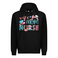 Black Wife Mom Nurse Premium Hoodie - BundleAndBundleShop