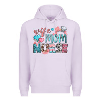 Lilac Wife Mom Nurse Premium Hoodie - BundleAndBundleShop