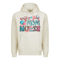 Oatmeal Heather Wife Mom Nurse Premium Hoodie - BundleAndBundleShop