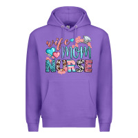 Purple Wife Mom Nurse Premium Hoodie - BundleAndBundleShop