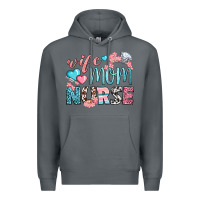 Rock Wife Mom Nurse Premium Hoodie - BundleAndBundleShop