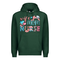 Sports Green Wife Mom Nurse Premium Hoodie - BundleAndBundleShop