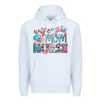 White Wife Mom Nurse Premium Hoodie - BundleAndBundleShop