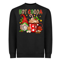 Black hot cocoa gnome Heavyweight Sweatshirt - Zillion Design Studio