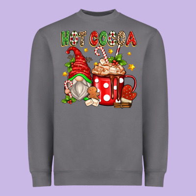 Heavyweight Sweatshirt hot cocoa gnome