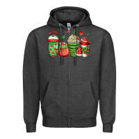 Charcoal Heather watermelon coffee Zipper Hoodie - Jasminsmagicworld