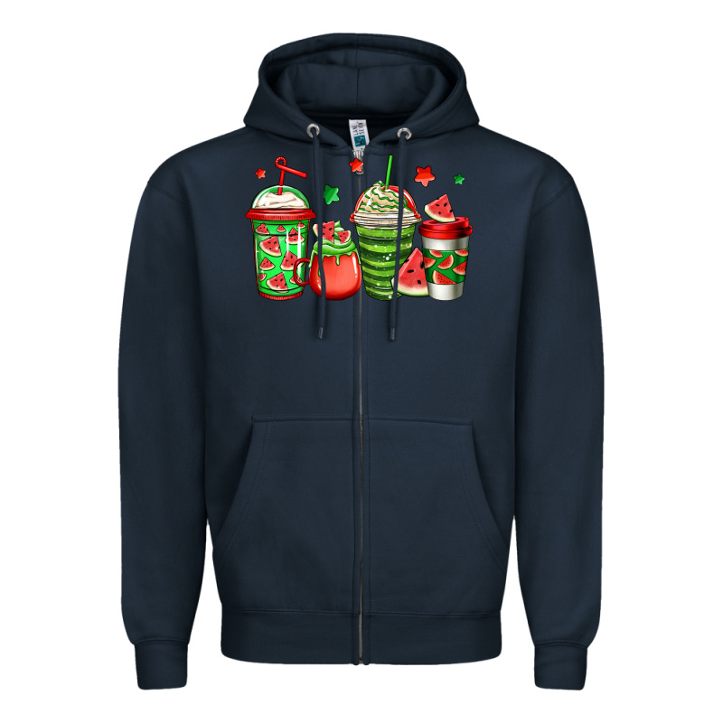 Watermelon Coffee Zipper Hoodie by Jasminsmagicworld | Teevron