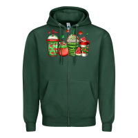 Sports Green watermelon coffee Zipper Hoodie - Jasminsmagicworld
