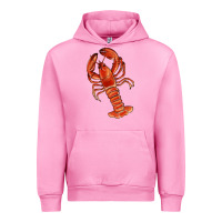 Fuchsia Pink crawfish Urban Hoodie - RanaPortraitStore